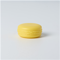 Macaron Plastic Jar and Lid - Lemon